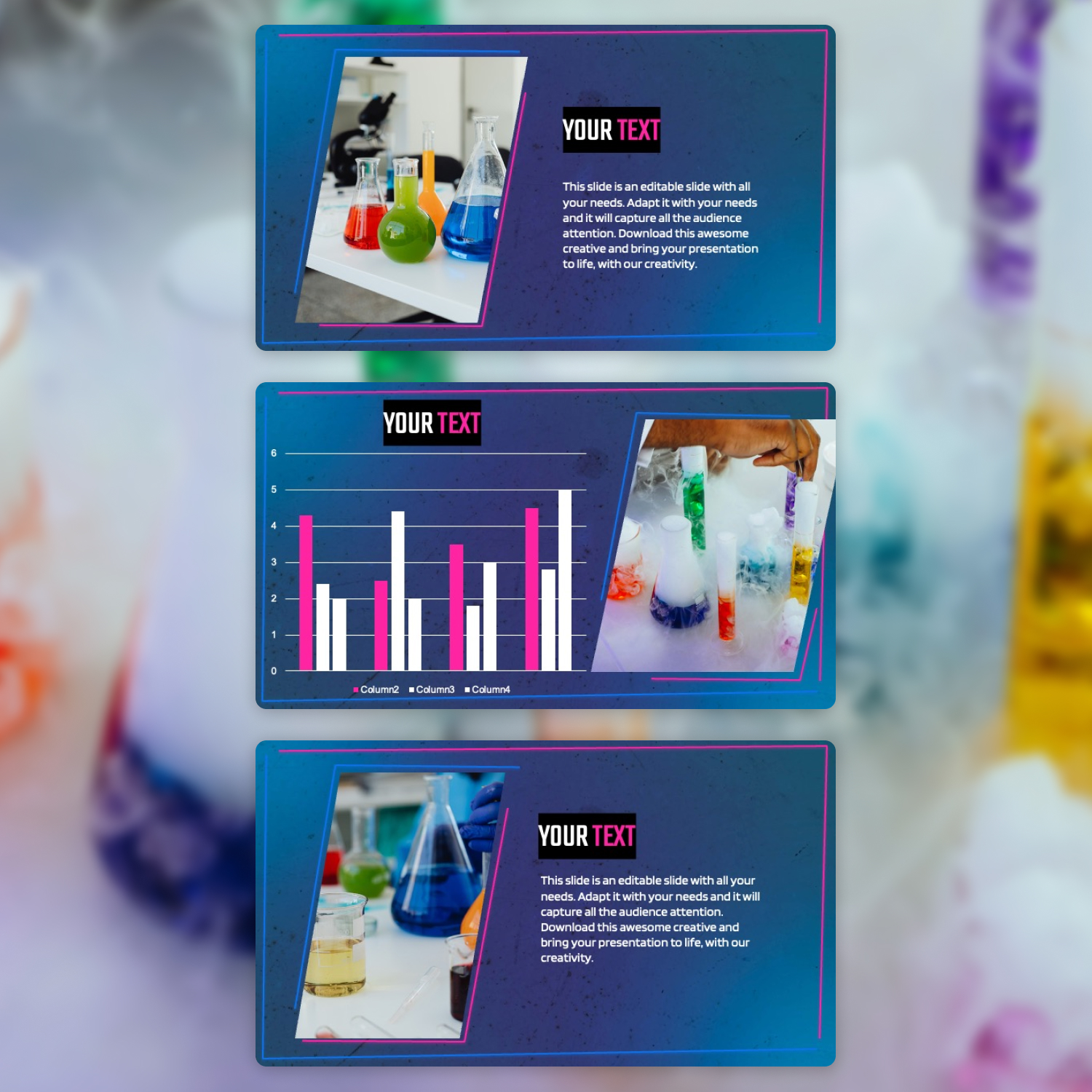 Chemistry Powerpoint Template Free Cover.