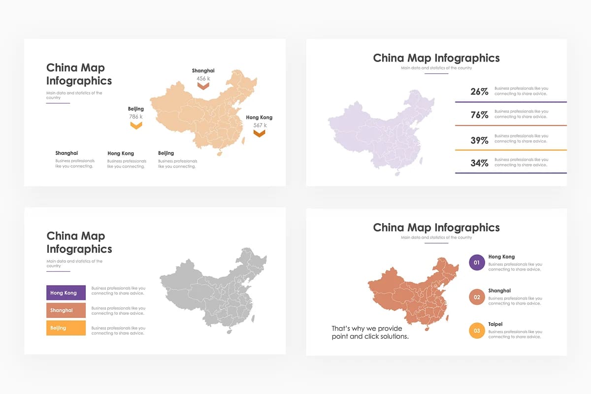 china map infographics for your design.