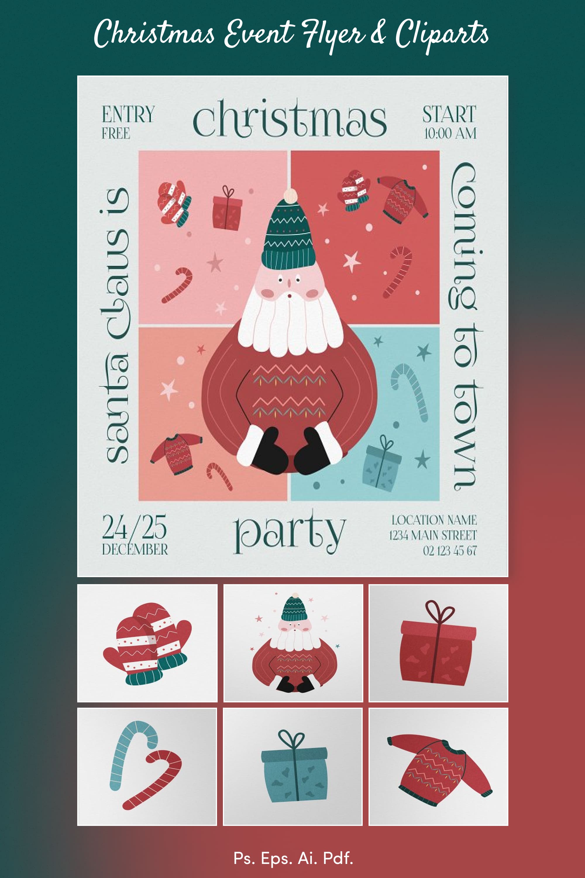 Christmas Event Flyer Cliparts Pinterest.