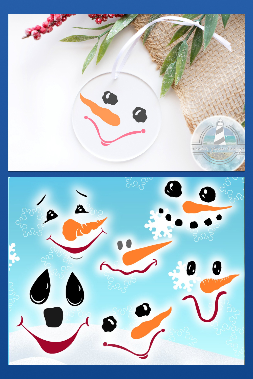 Preview of Christmas prints with a face.