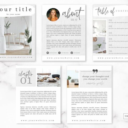 EBook Template For Canva | Linen | Master Bundles