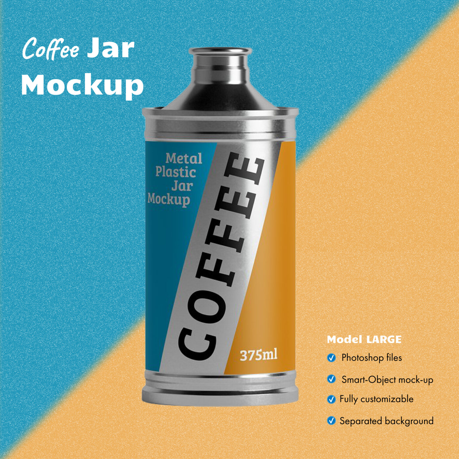 Coffee Jar Mockup MasterBundles