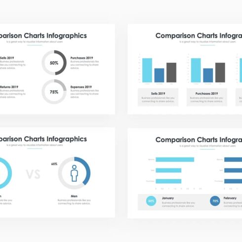 Comparison Charts - PowerPoint Template | Master Bundles