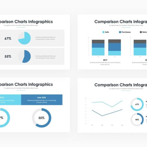 Comparison Charts - PowerPoint Template | Master Bundles