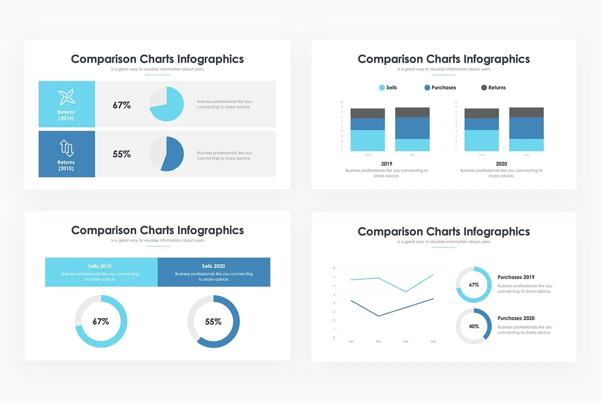 comparison charts powerpoint 3 for your business.