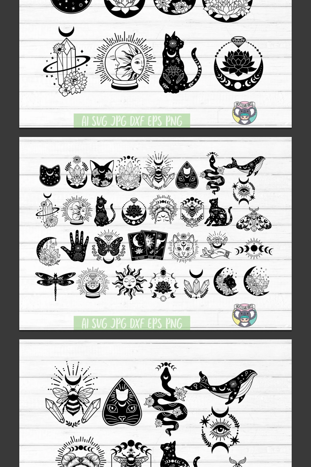 Icon image with various magical animals and symbols.