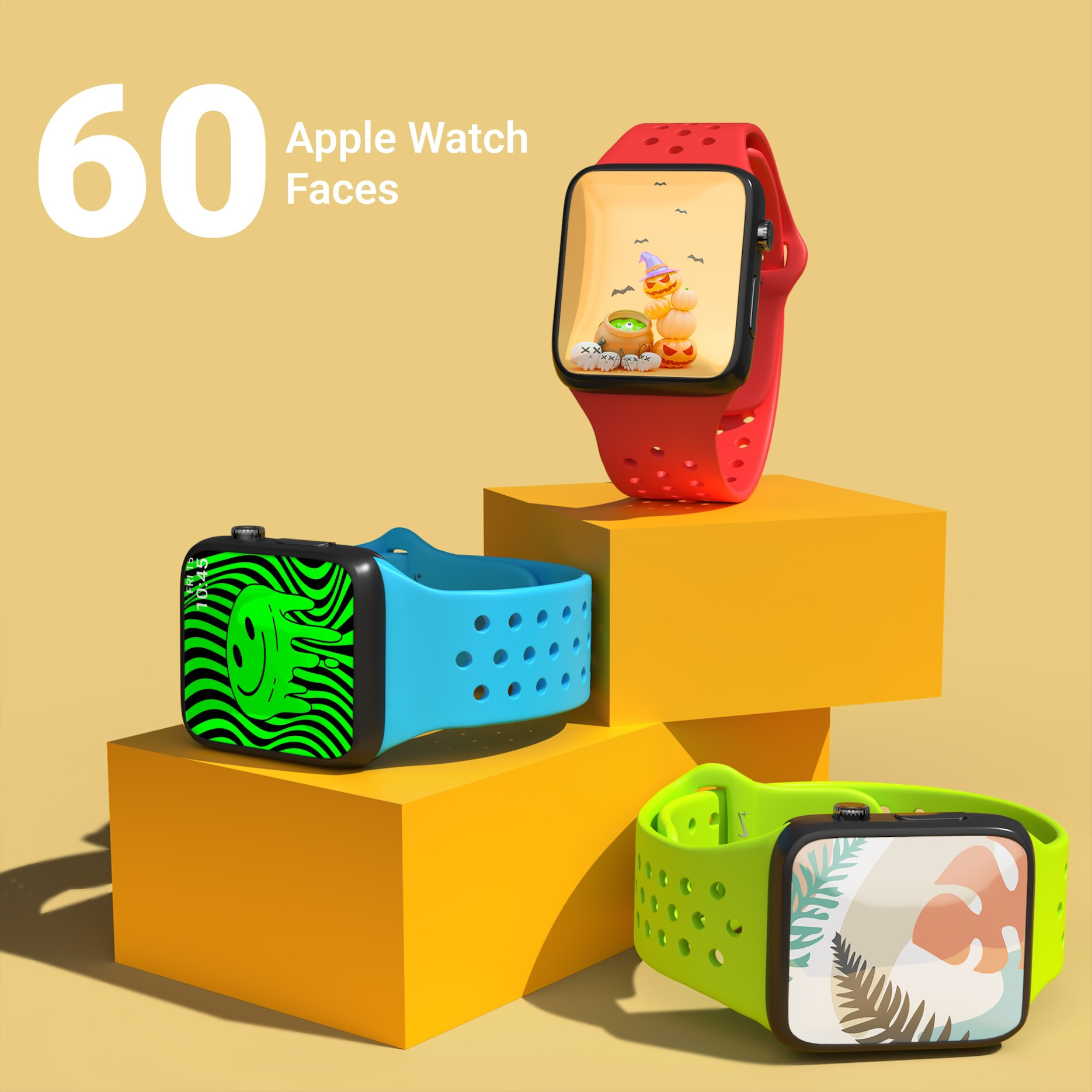 60 Apple Watch Faces Bundle cover image.