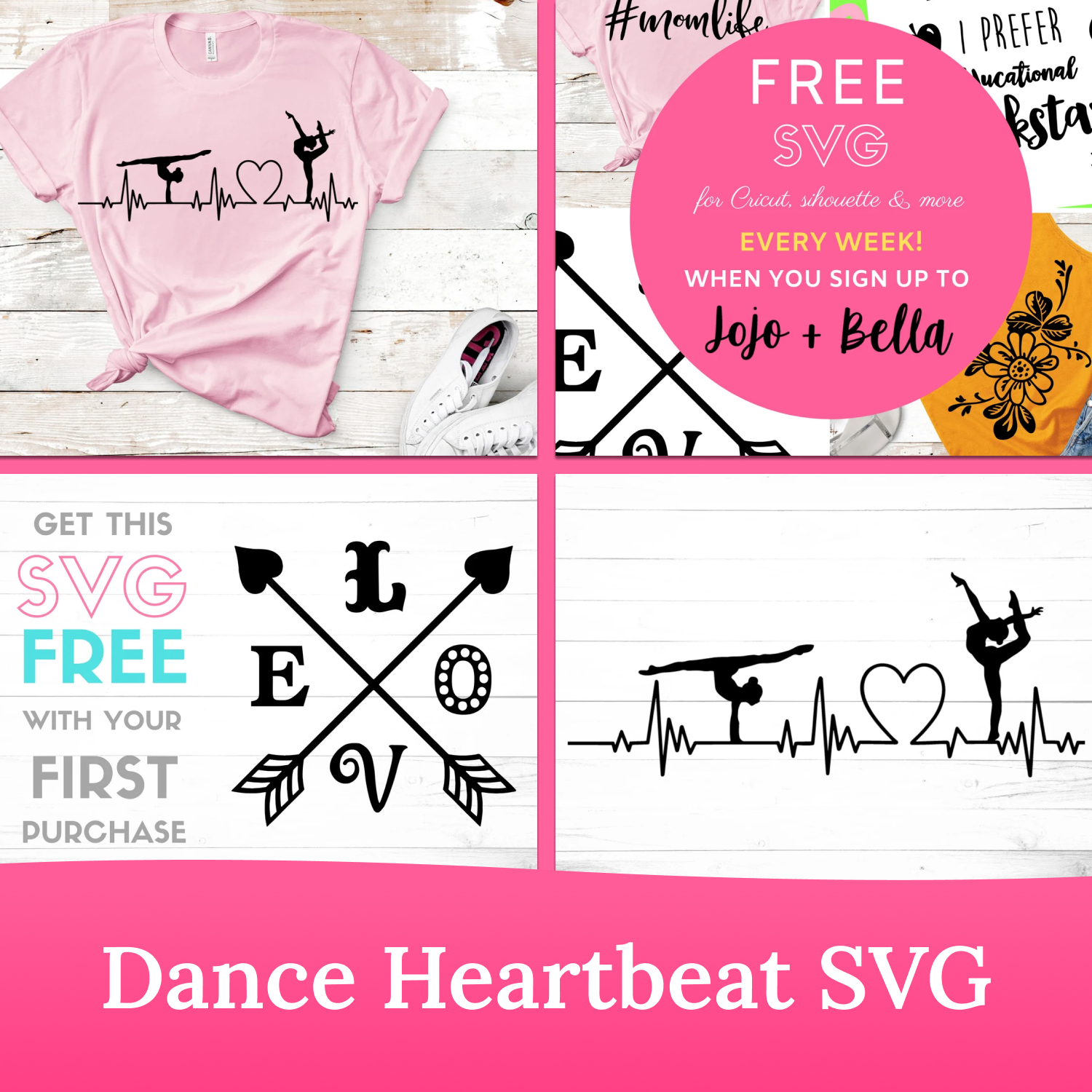 Dance heartbeat svg preview.