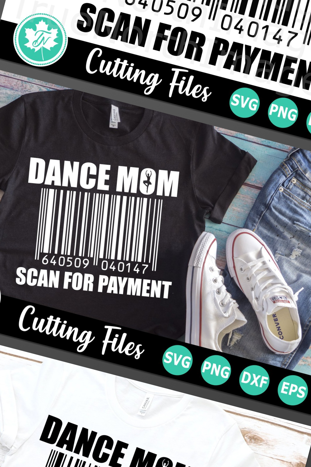Awesome Dance Mom Barcode Print Clothing.