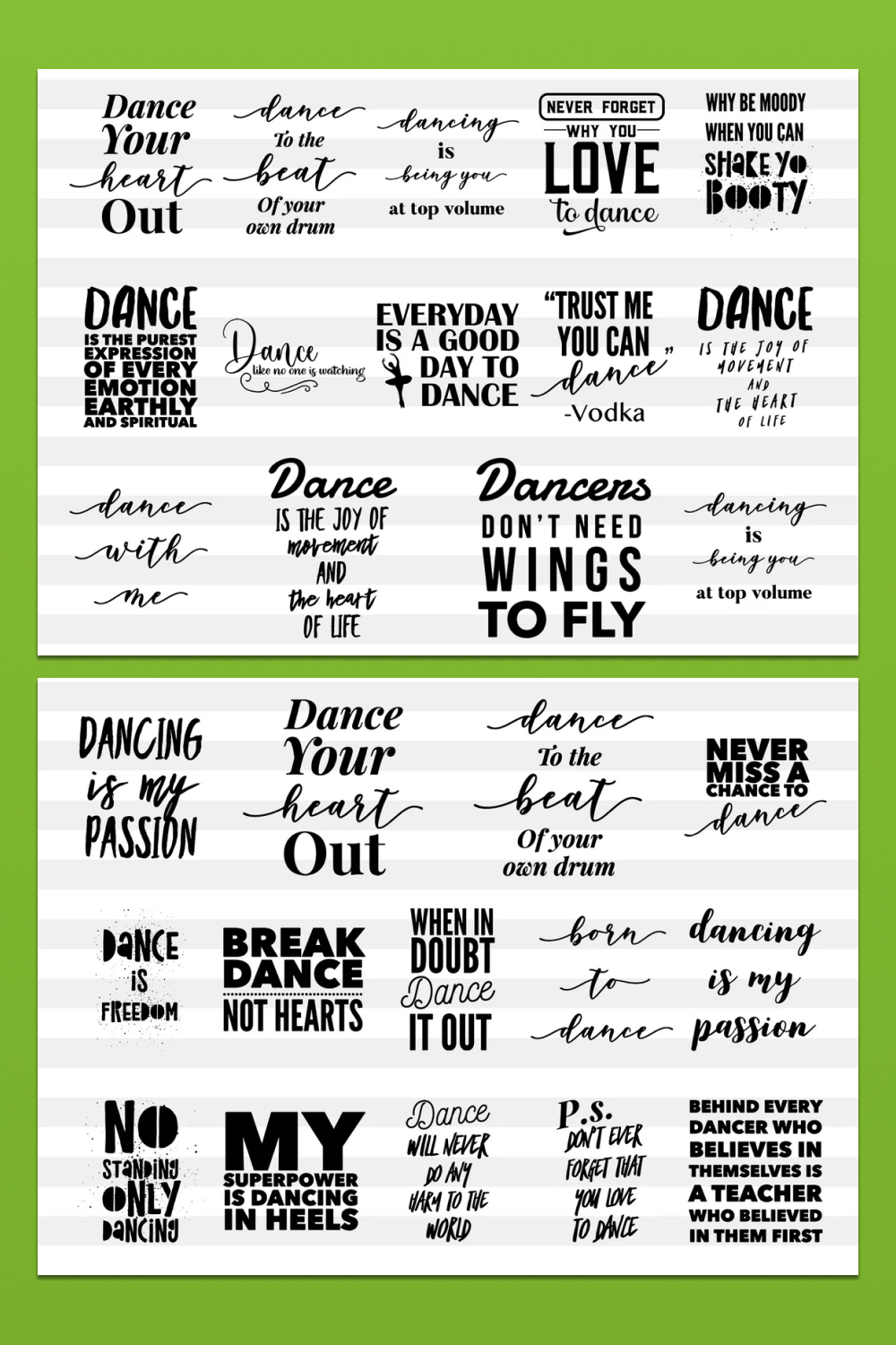 Dance Quotes Svg Bundle - 25 Cricut Designs – MasterBundles