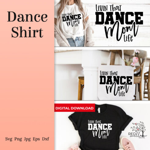 Dance shirt svg preview.