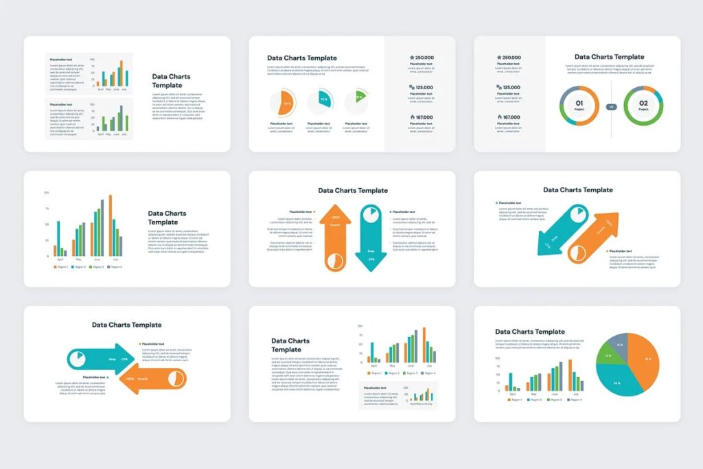 Data Chart PowerPoint Templates – MasterBundles