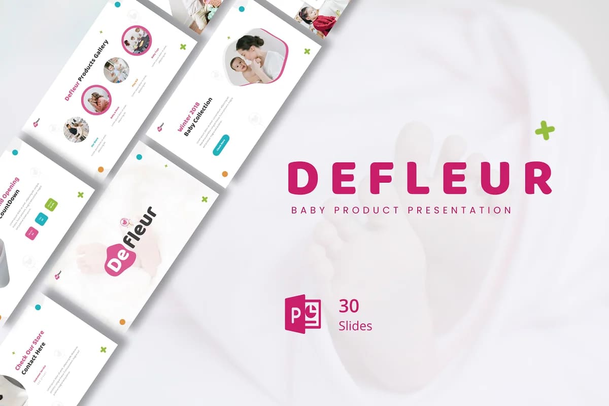 defleur baby product powerpoint presentation.