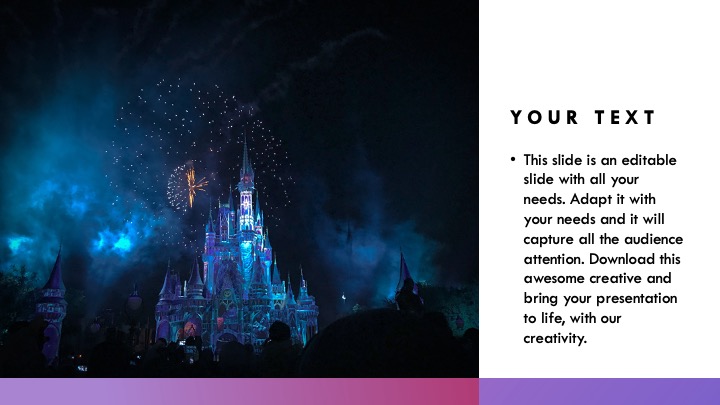 Disney castle powerpoint template free.