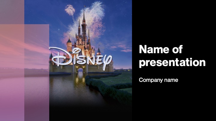 Disney images on a dark background.