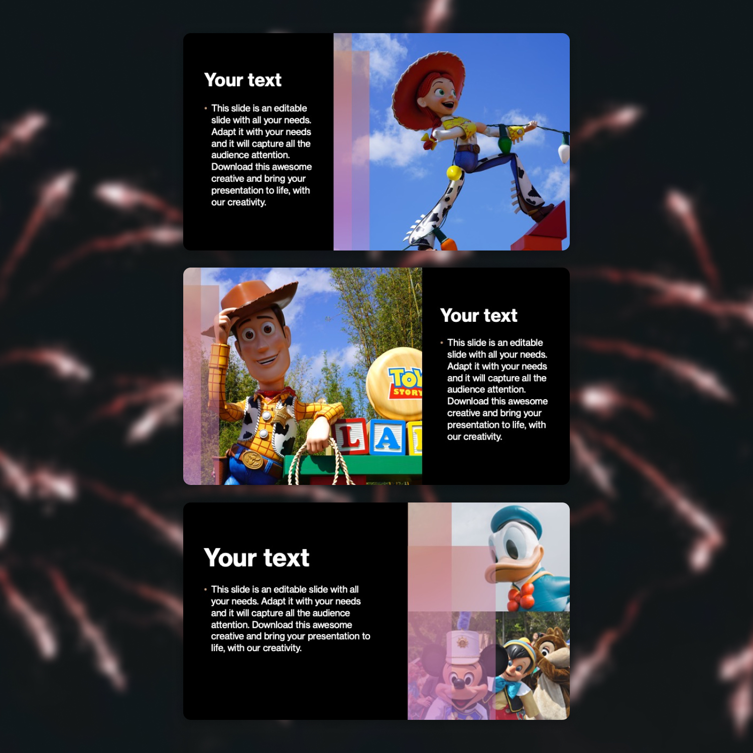 Disney Powerpoint Template Free Cover.