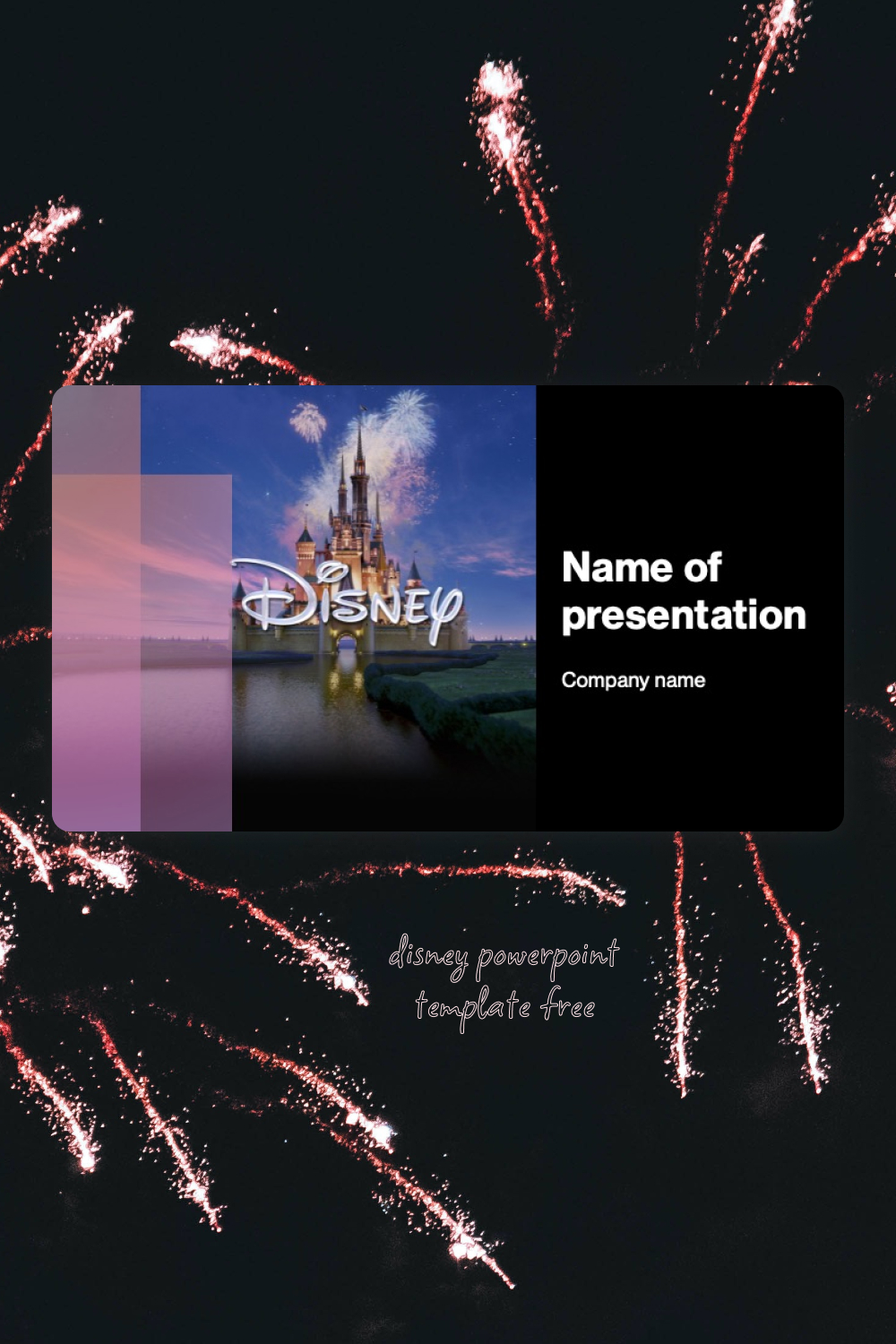 Disney powerpoint template of pinterest.