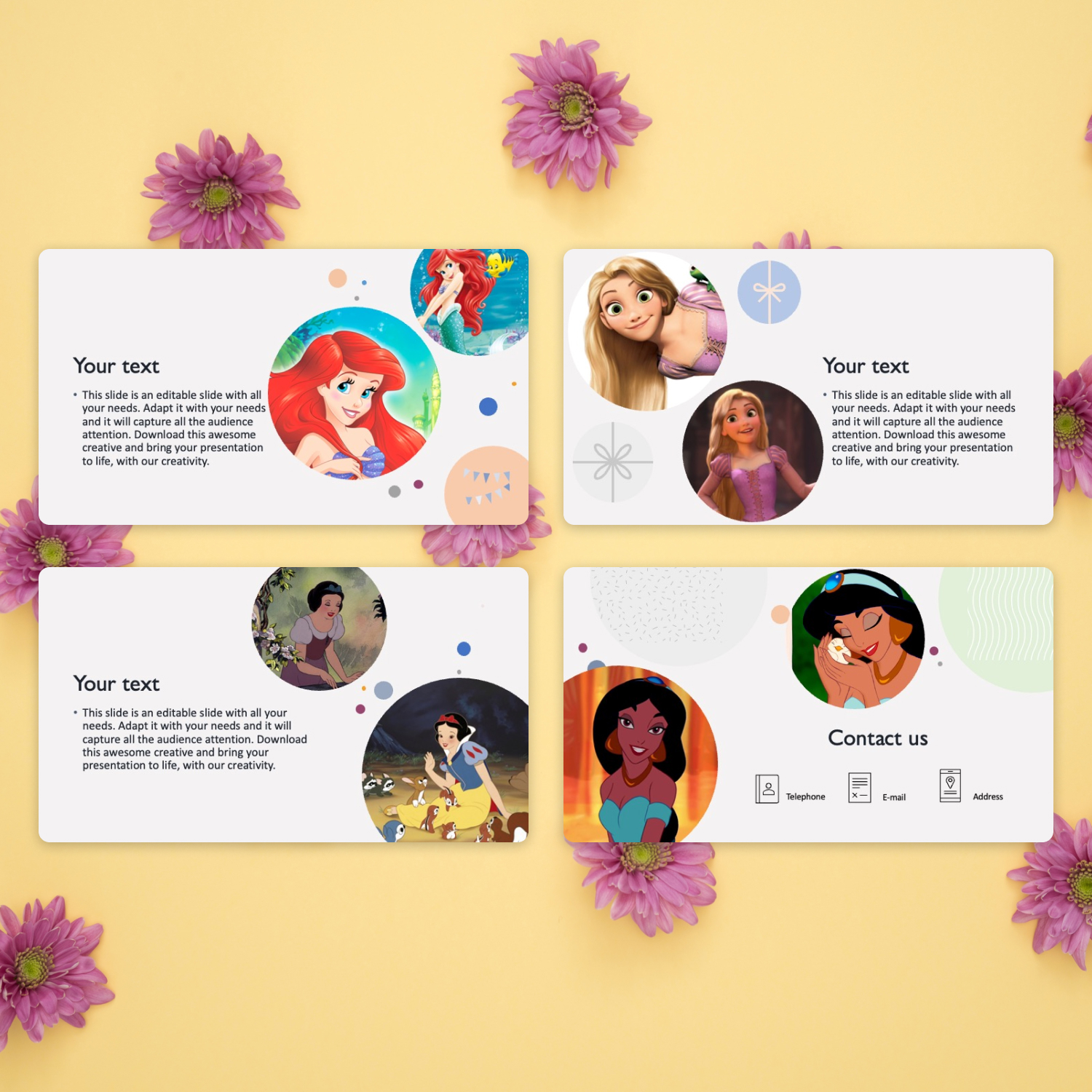 Disney Princess Powerpoint Template Free Master Bundles