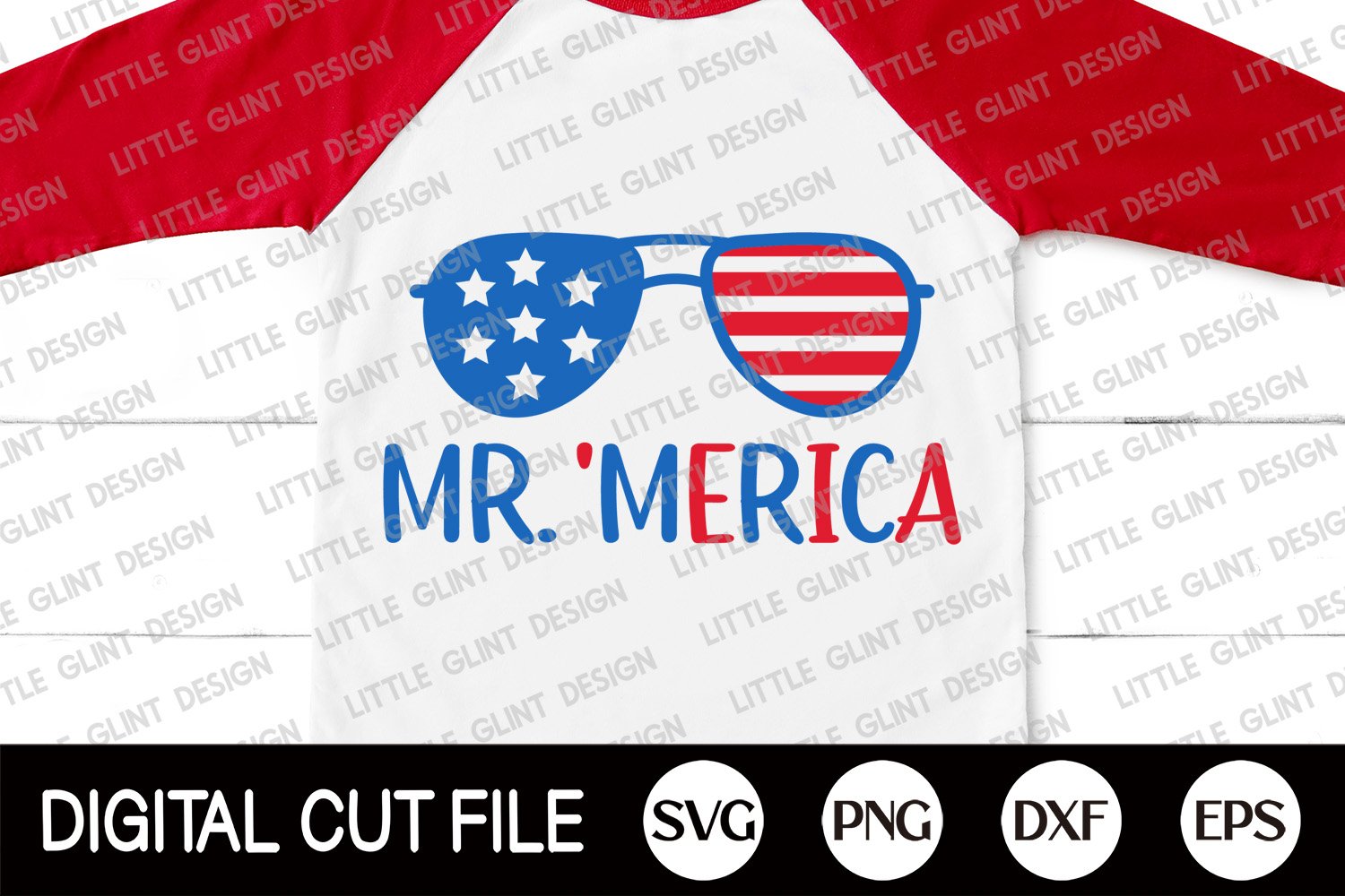Print on clothes with American style.