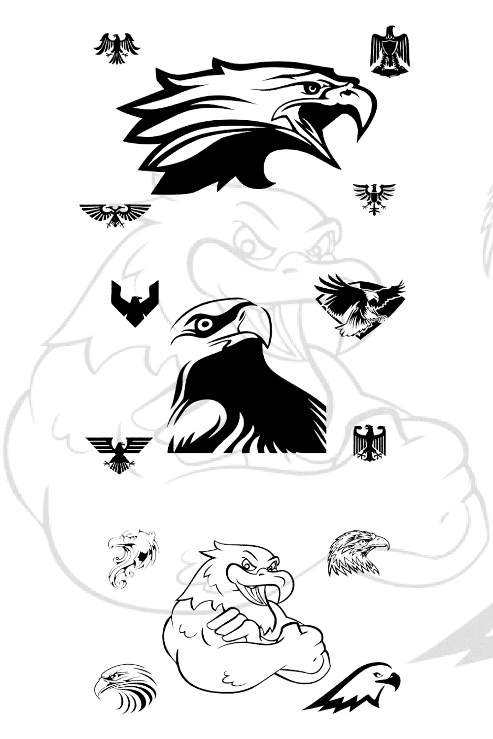 Bald Eagle SVG Bundle - Eagle Icons.