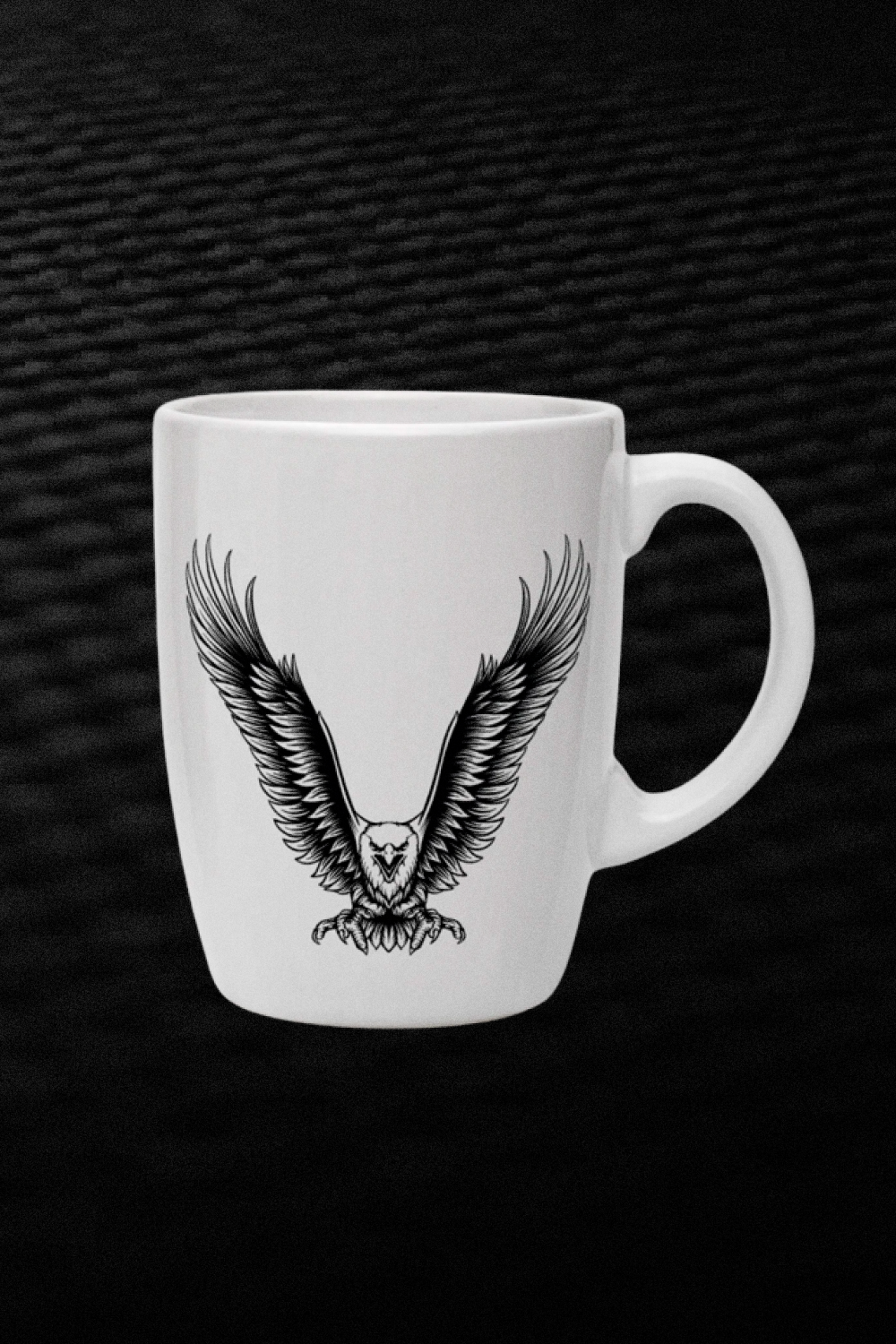 Eagle Attacks SVG - Eagle On The White Cup.