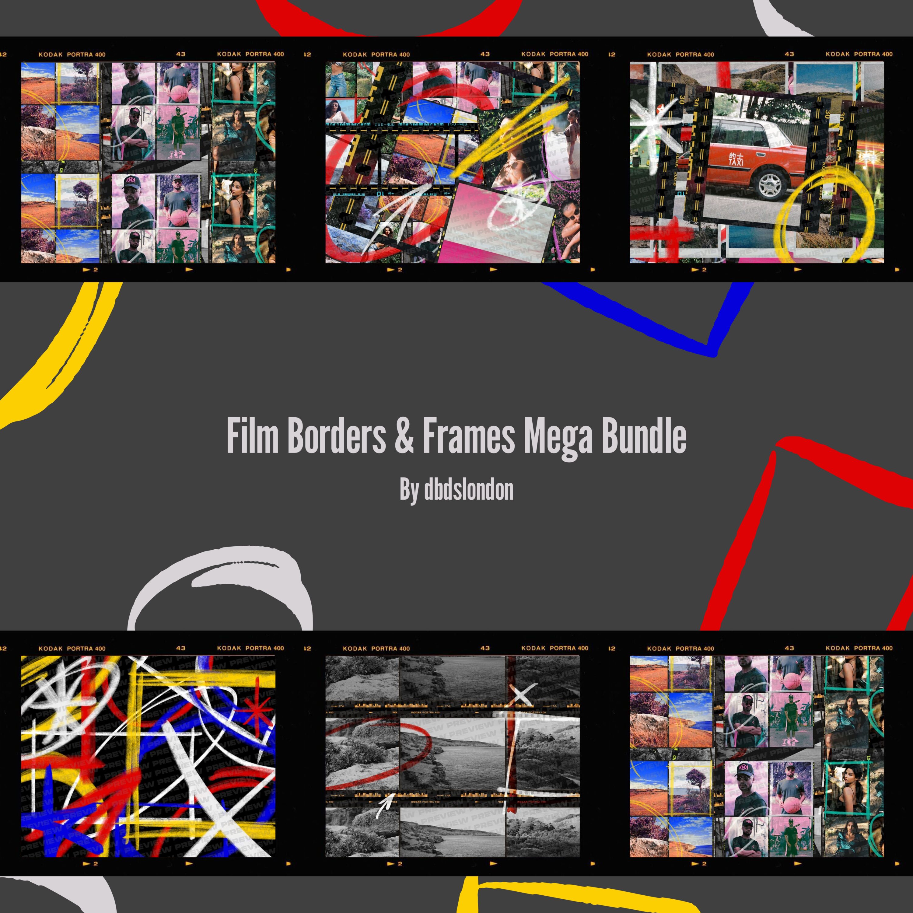 film borders frames mega bundle.