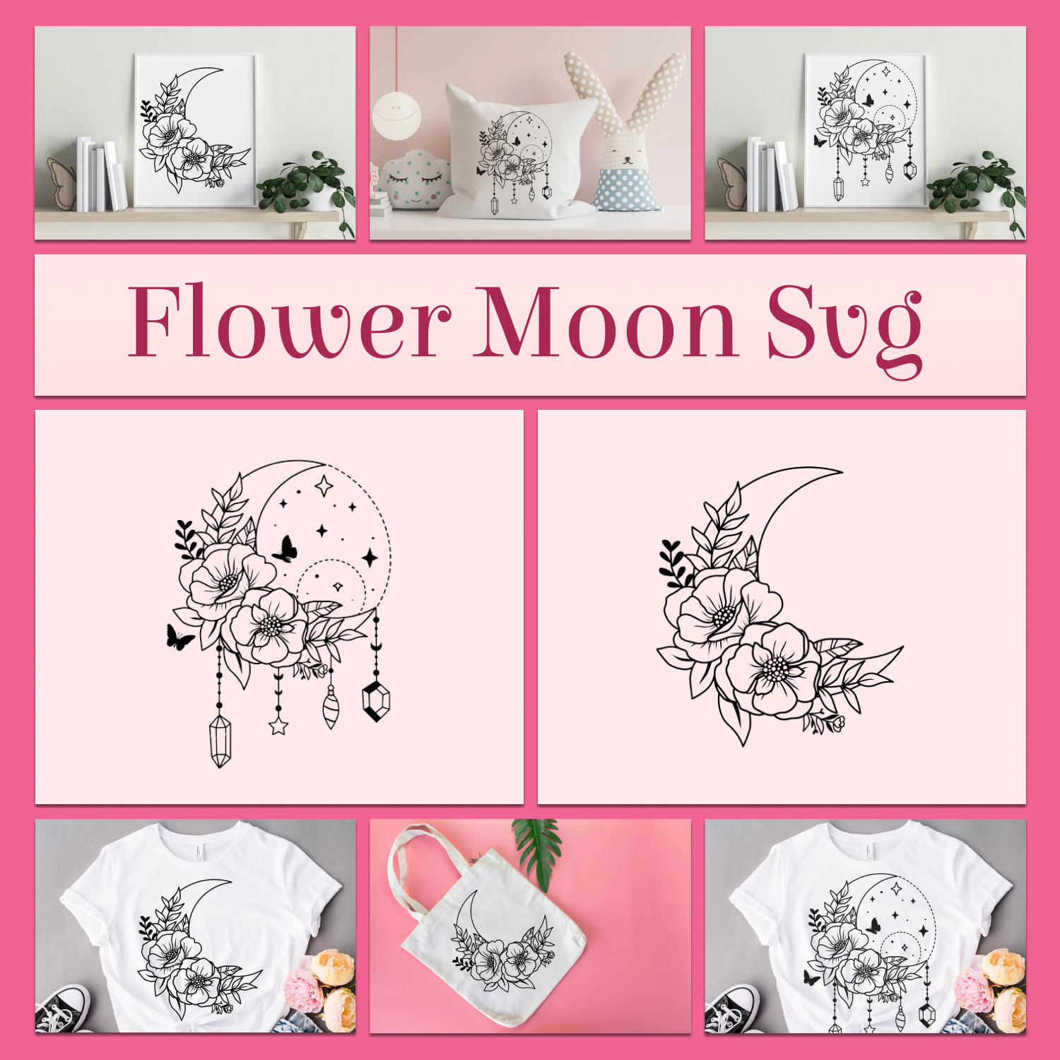 Flower moon prints preview.