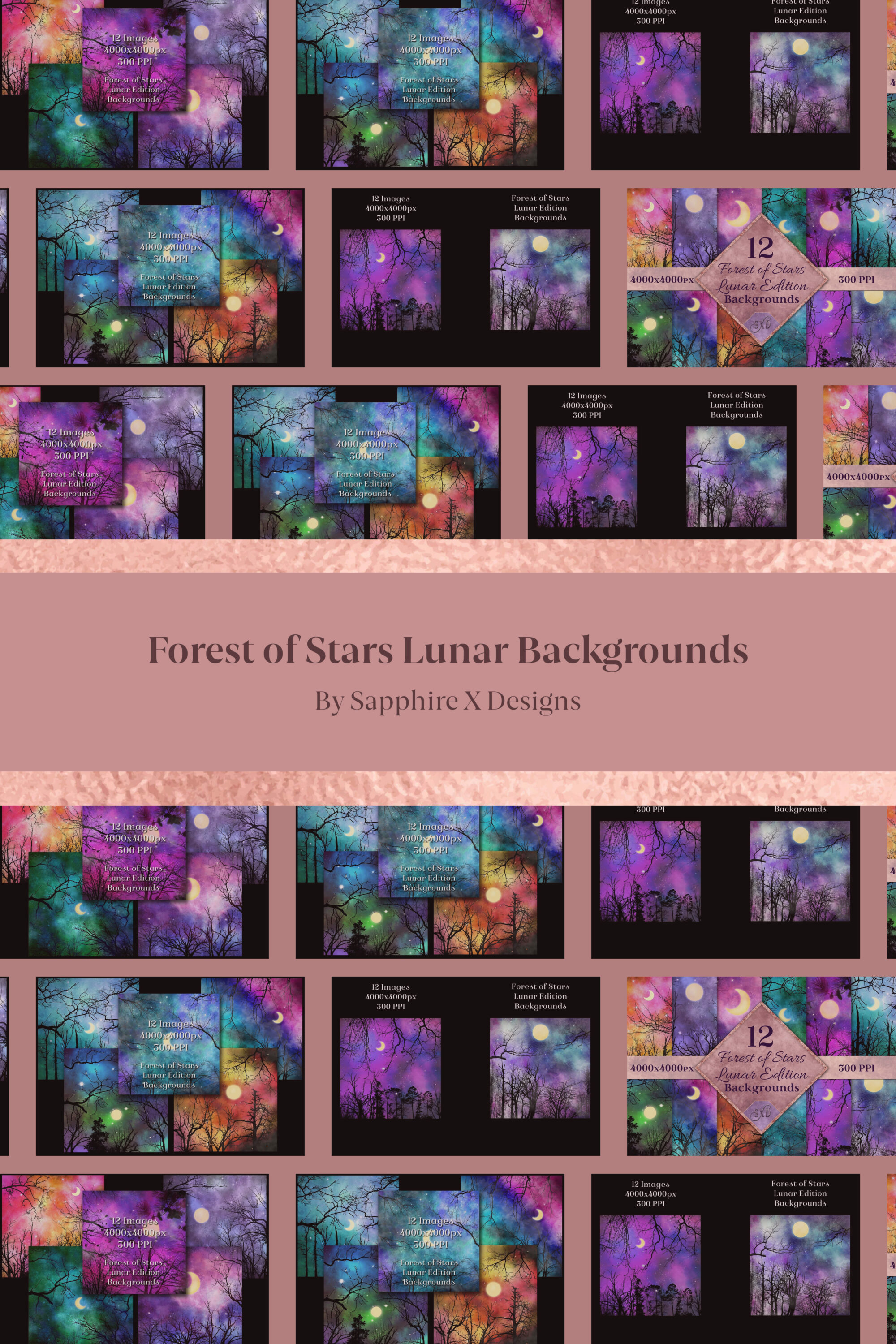 Forest of Stars Lunar Backgrounds pinterest image.