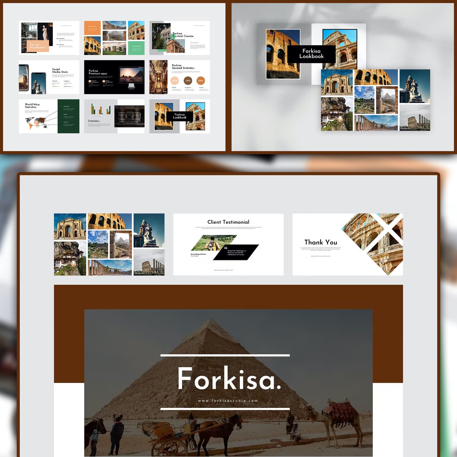forkisa history powerpoint template.
