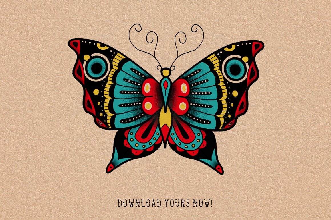 Wonderful butterfly and inscription download yours now.