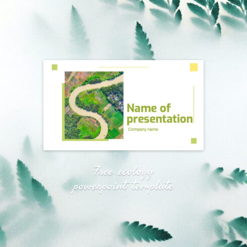 Prints of ecology powerpoint template.