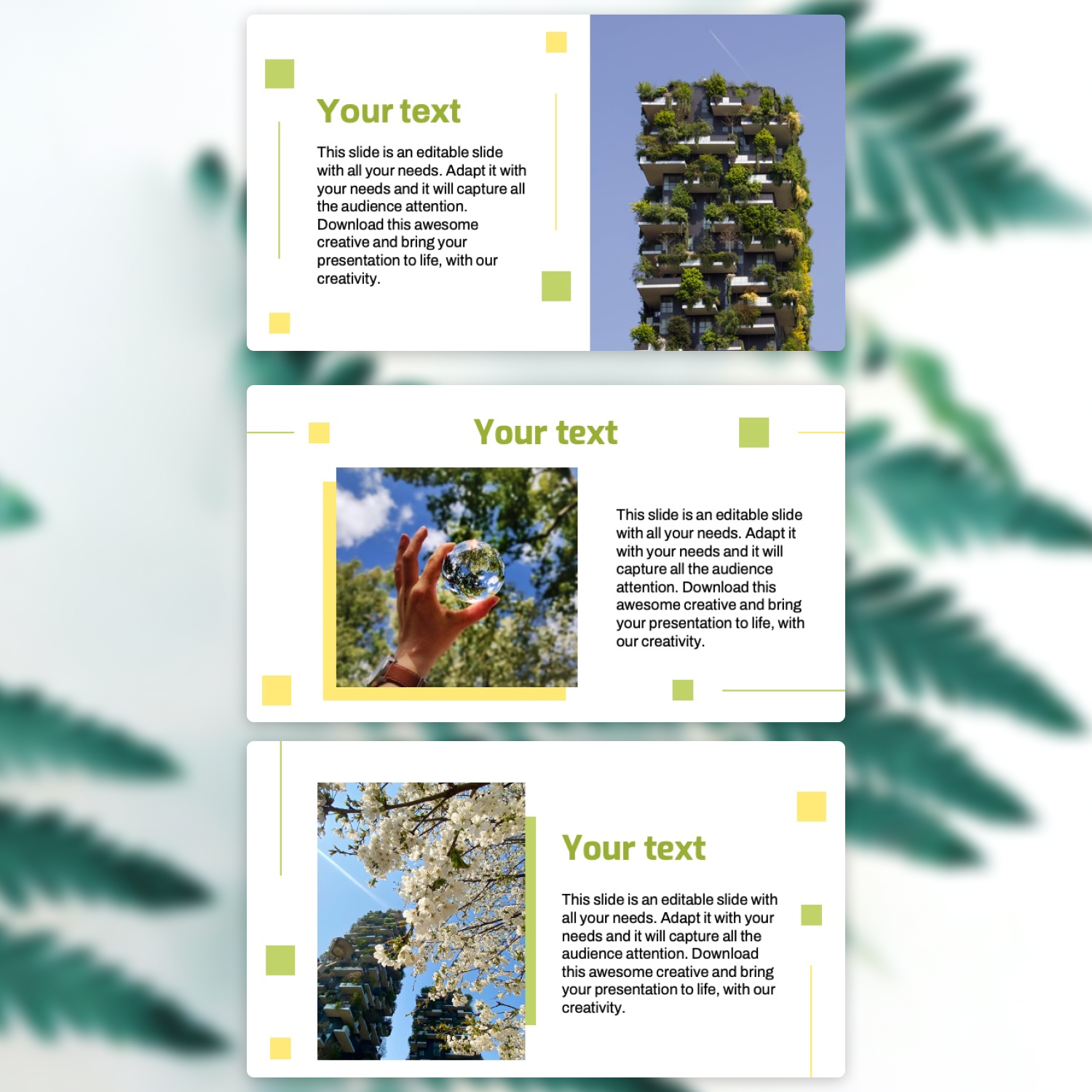 Ecology powerpoint template preview.