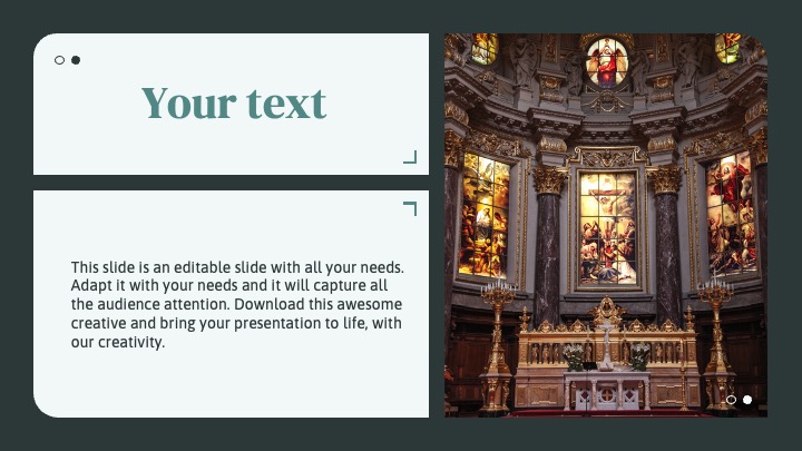Icons and pictures with text.