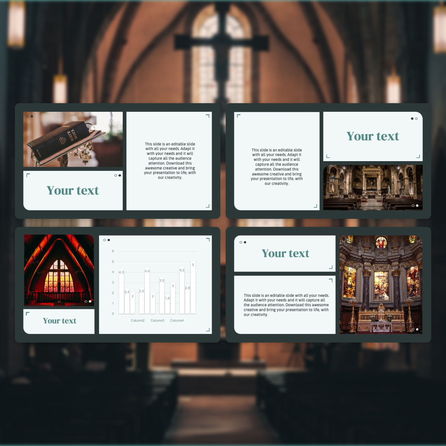 Prints of church presentation template.