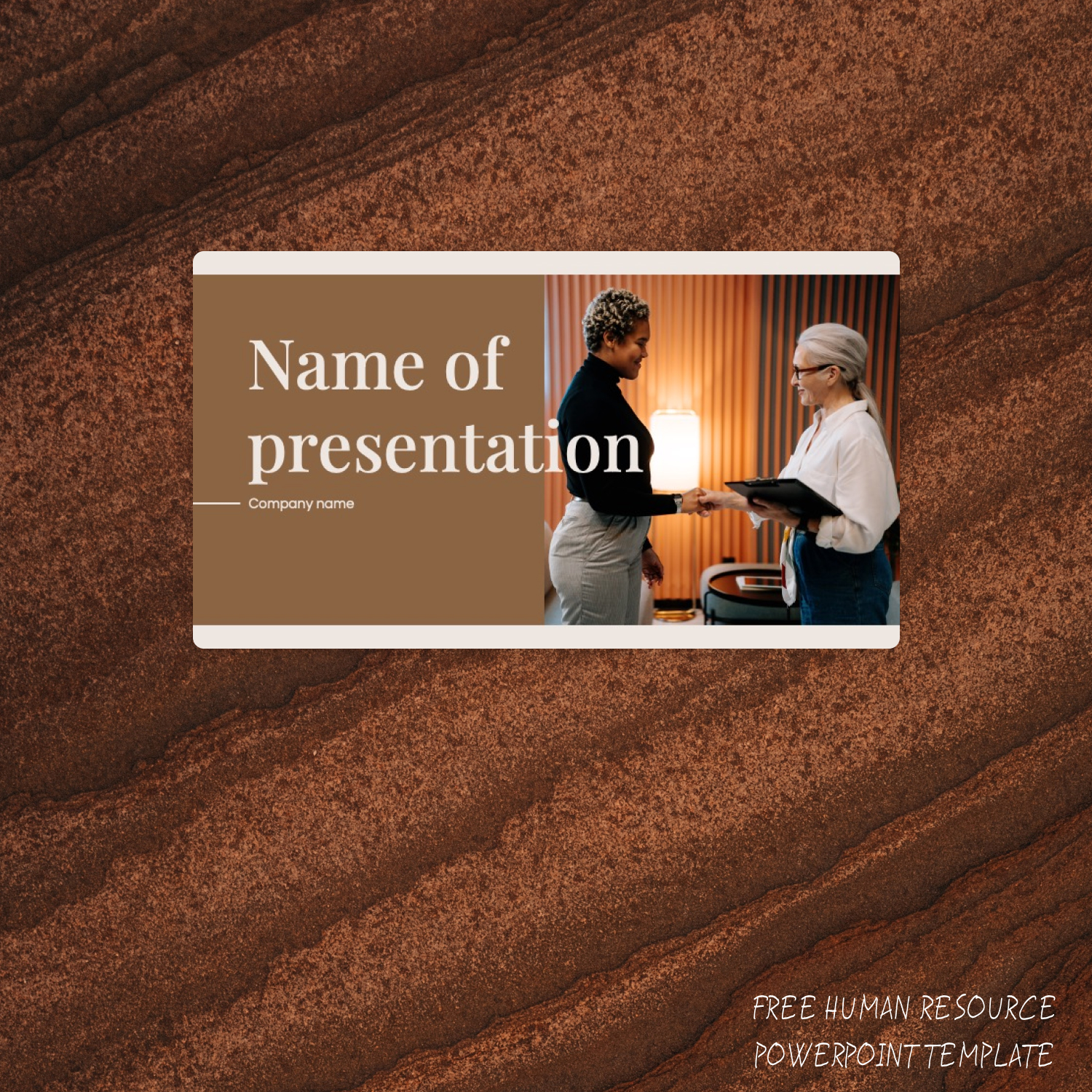 Prints of human resource powerpoint template.
