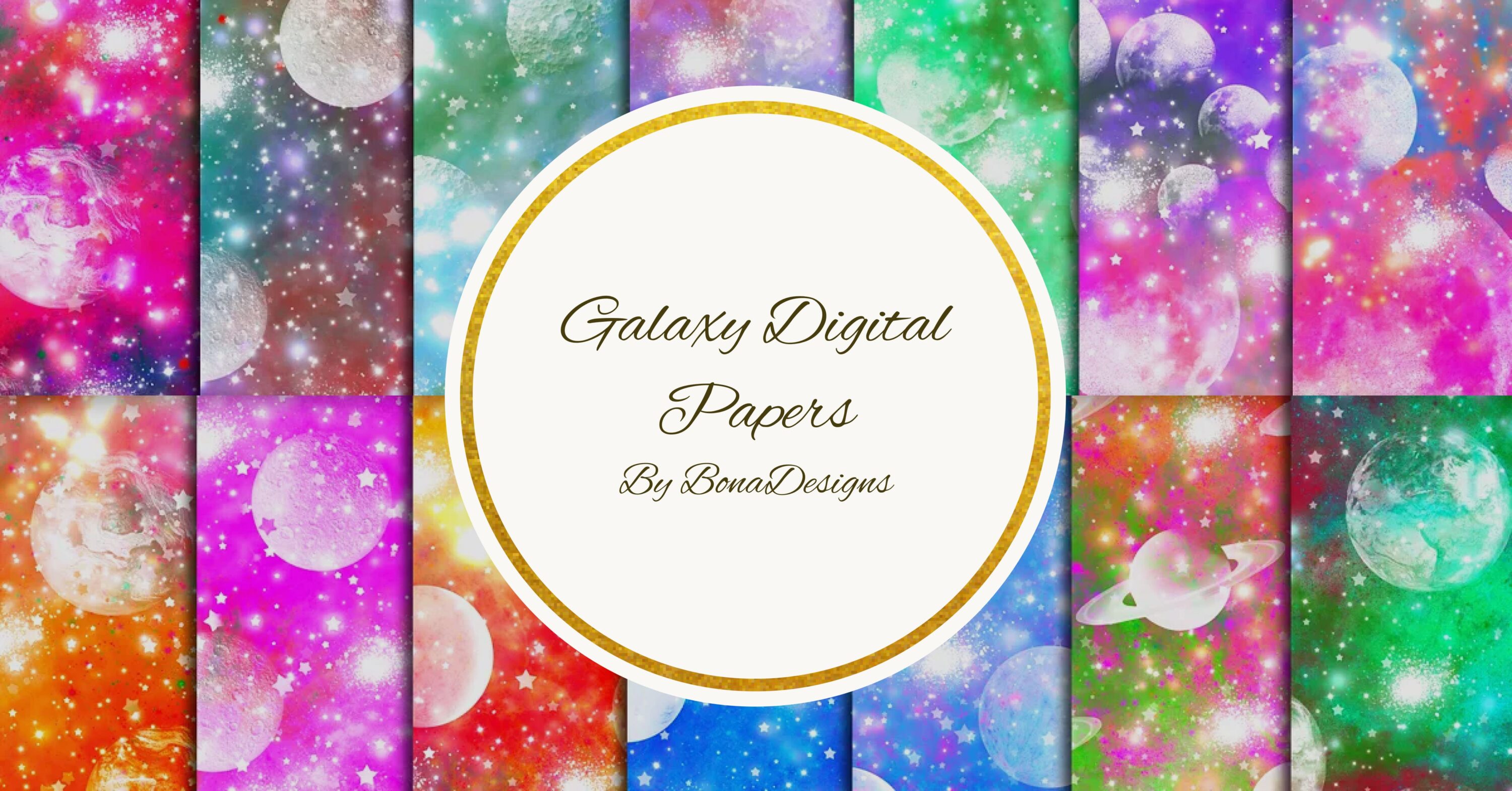 Galaxy Digital Papers Set facebook image.