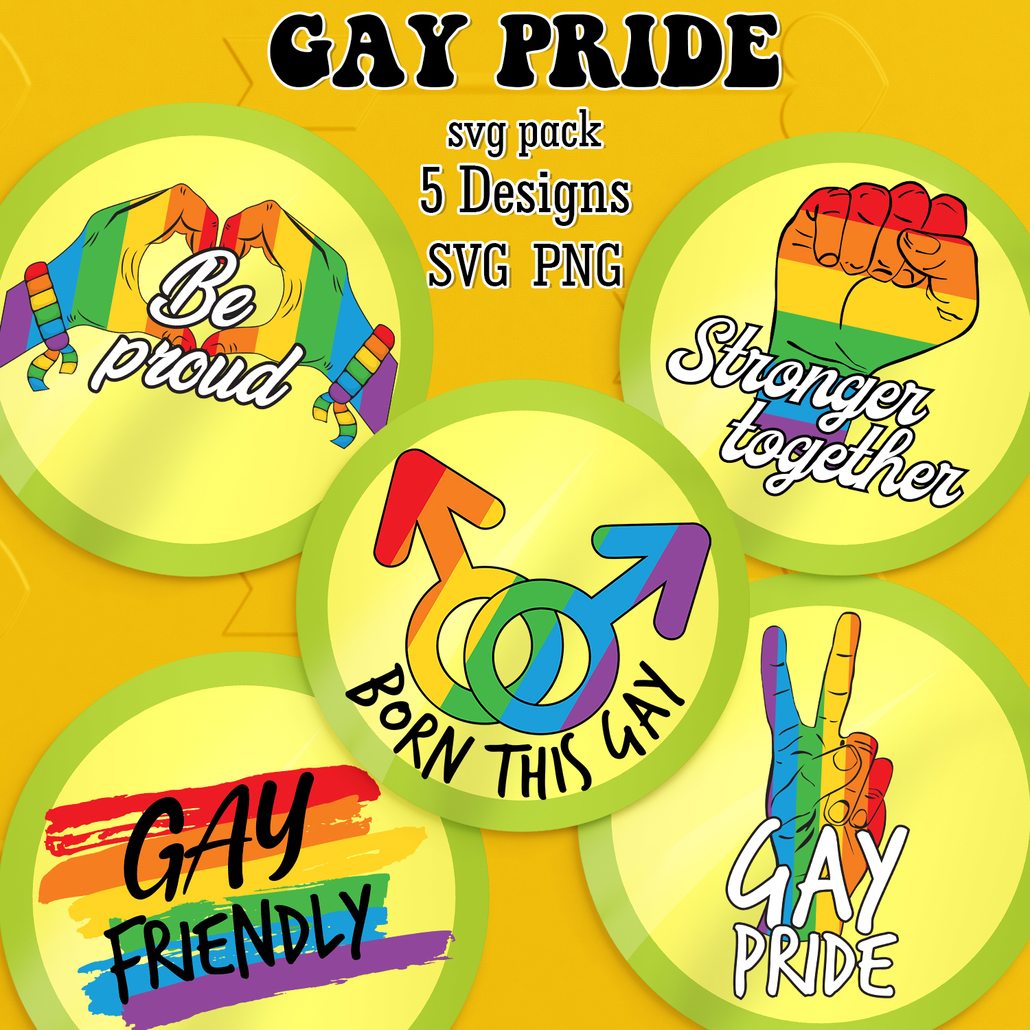Prints of gay pride svg.