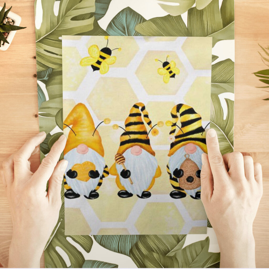Gnomes And Bees Decal Sticker Set | Waterproof Vinyl Stickers For Tumblers, Laptops & More