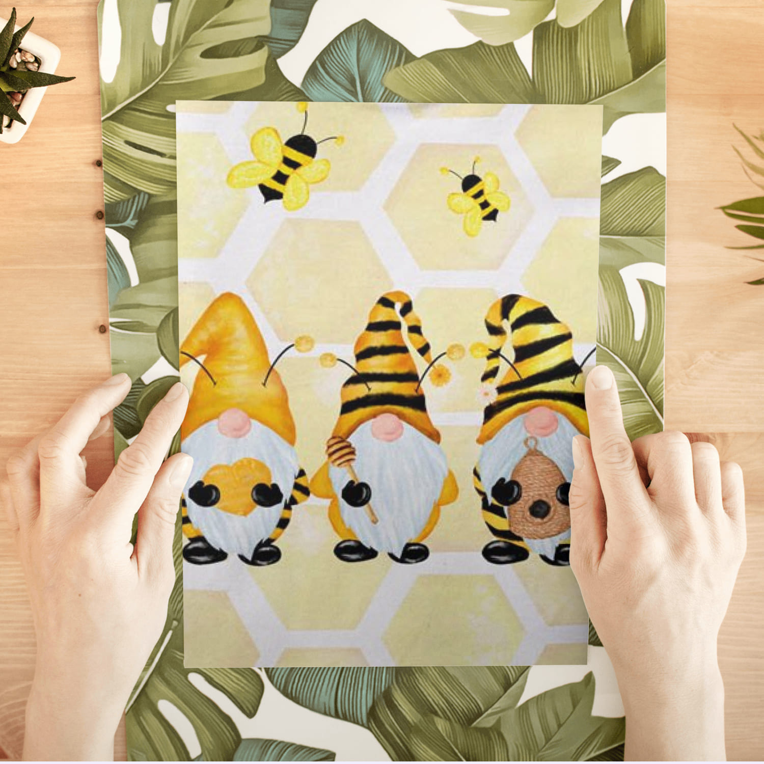 Gnomes and Bees, Bumble Bee Gnomes - Cover Image.