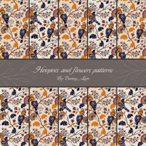Hoopoes and Flowers Patterns cover image.