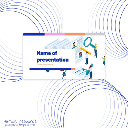Prints of human resource powerpoint template.