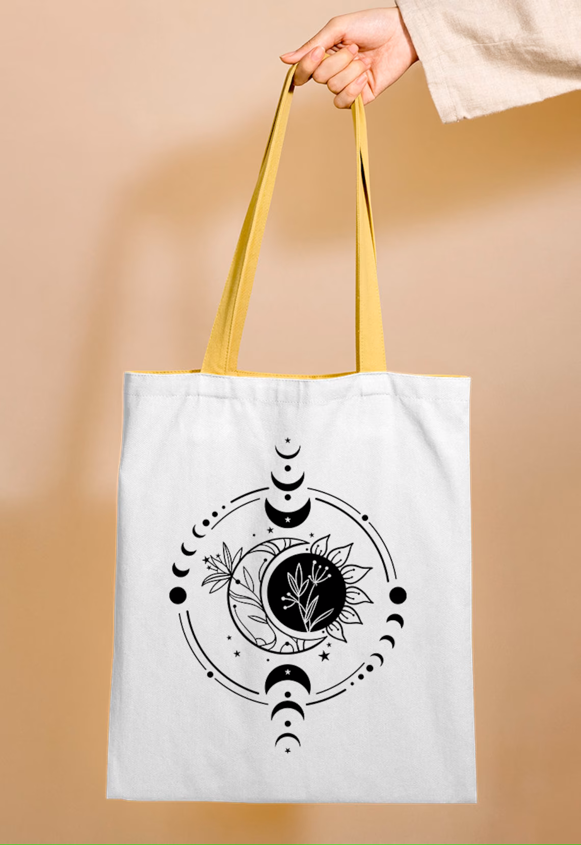 A wonderful print is used on the bag.