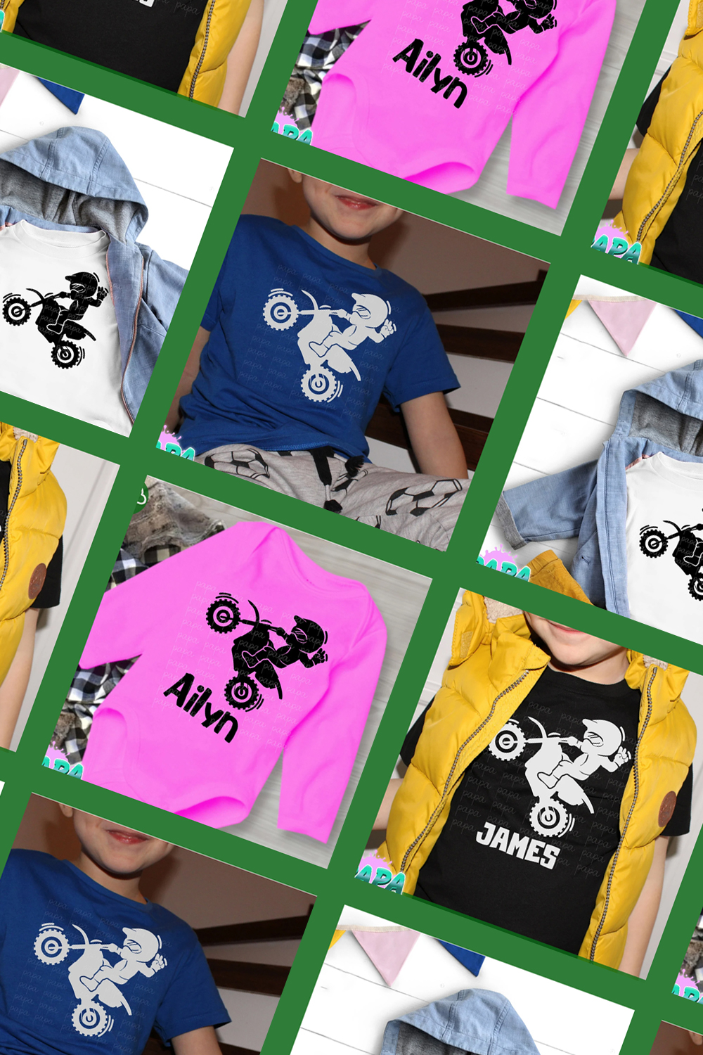 Preview of prints with children's print on clothes.
