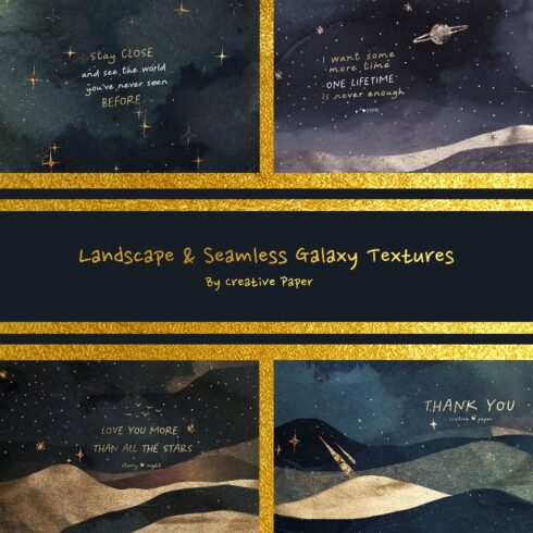 Landscape & Seamless Galaxy Textures cover image.