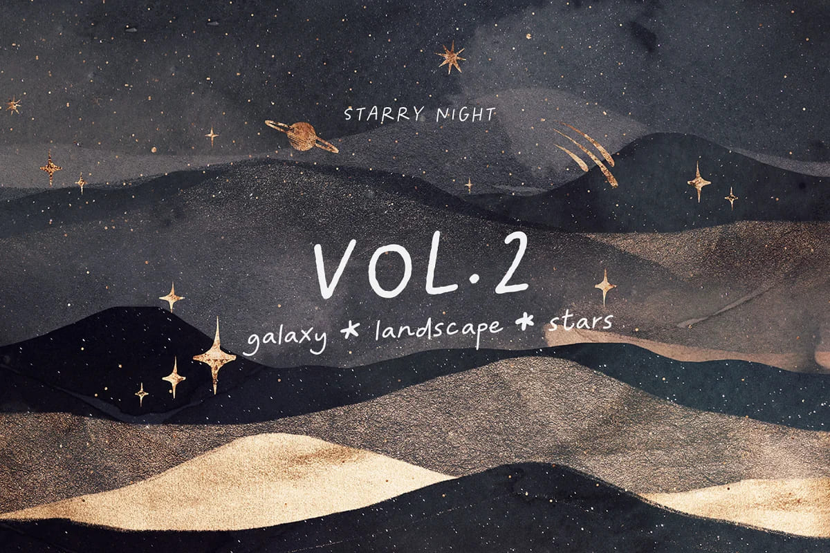 landscape galaxy starry night vol2 collection.