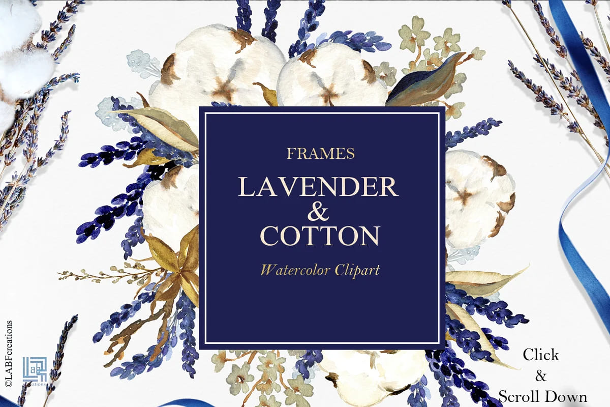 lavender and cotton set.