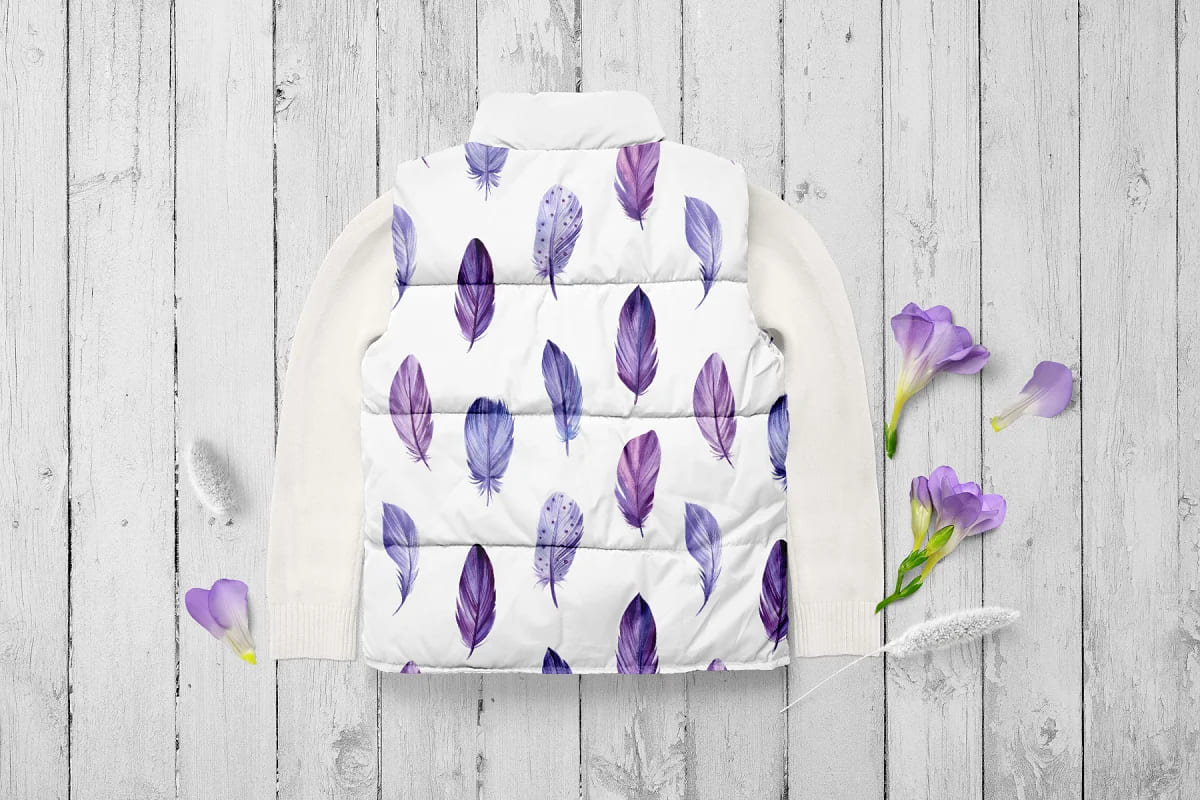 lavender flowers watercolor, for clothes design.