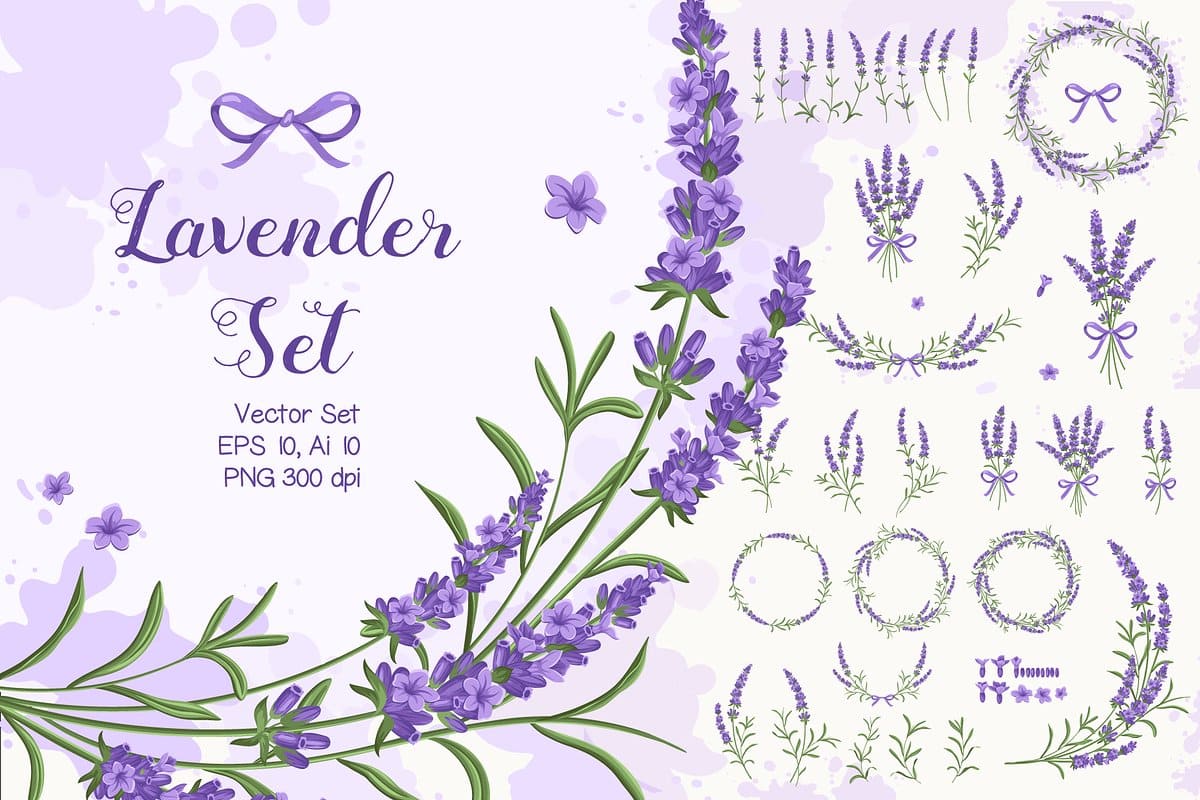 Lavender Set facebook image.