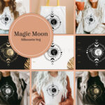 Ьagic moon silhouette prints preview.