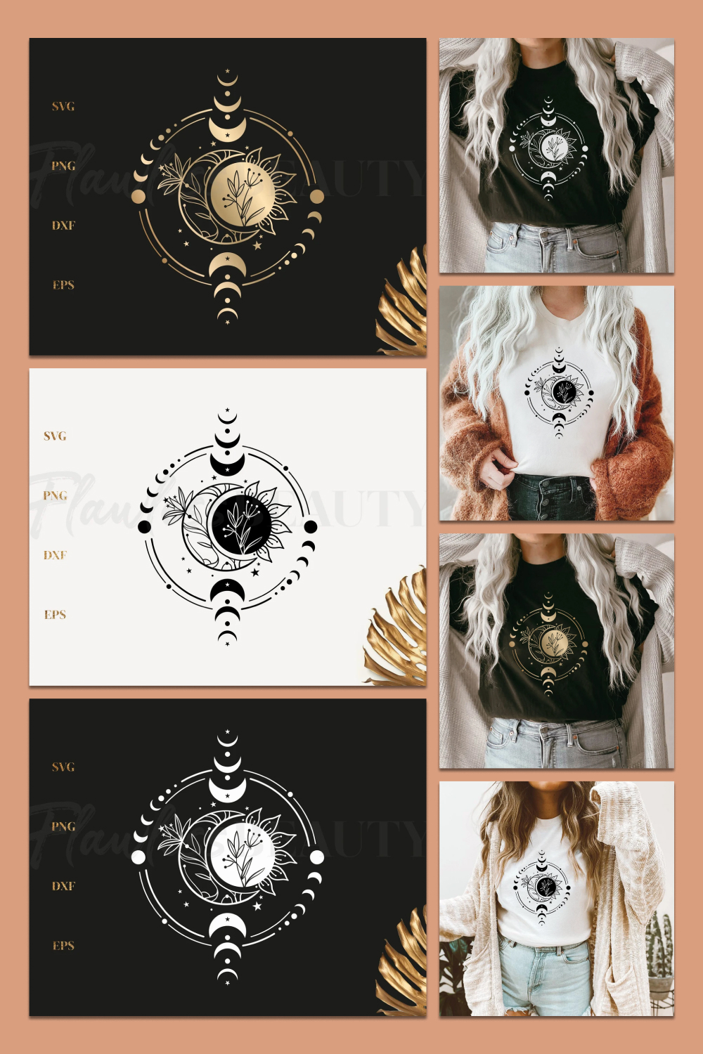 Prints with lunar symbols are indicated.